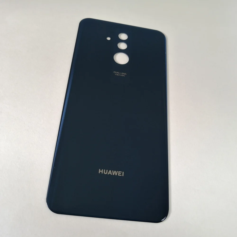 huawei mate 20 Lite задняя крышка батарейного отсека стеклянный корпус Дверь чехол с наклейкой для huawei mate 20 Lite задний корпус - Цвет: Blue Mate 20 Lite