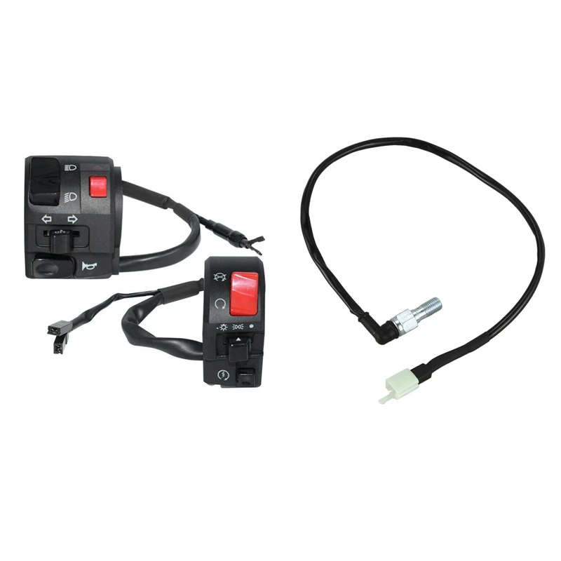 Motorcycle Bike Hydraulic Banjo Brake Pressure Light Switch & 22mm ATV