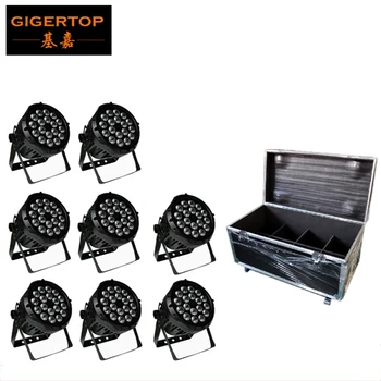

Flight Case 8in1 Packing 18 x 10W RGBW 4IN1 Waterproof Aluminum Casting Led Par Light IP65 Good Heat Dissipation No Work Noise