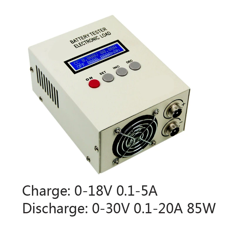 

EBC-A20 Battery Tester 30V 20A 85W Lithium Lead-acid Batteries Capacity Test 5A Charge 20A Discharge Support PC Software Control
