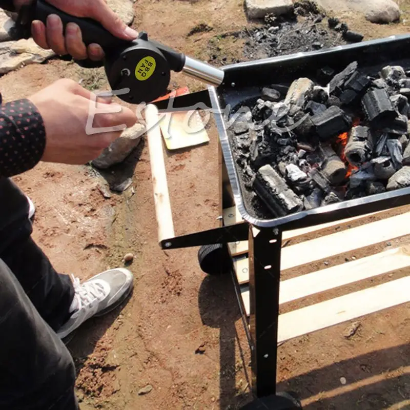 Вентилятор для барбекю воздуходувка ручной Кривошип с питанием для барбекю огненный для пикника инструменты для кемпинга