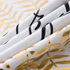 Golden Love Leaves Bronzing Cushion Decorative Pillow Black And White Velvet Pillowcase Home Decor Sofa Throw Pillows 17*17inch 6