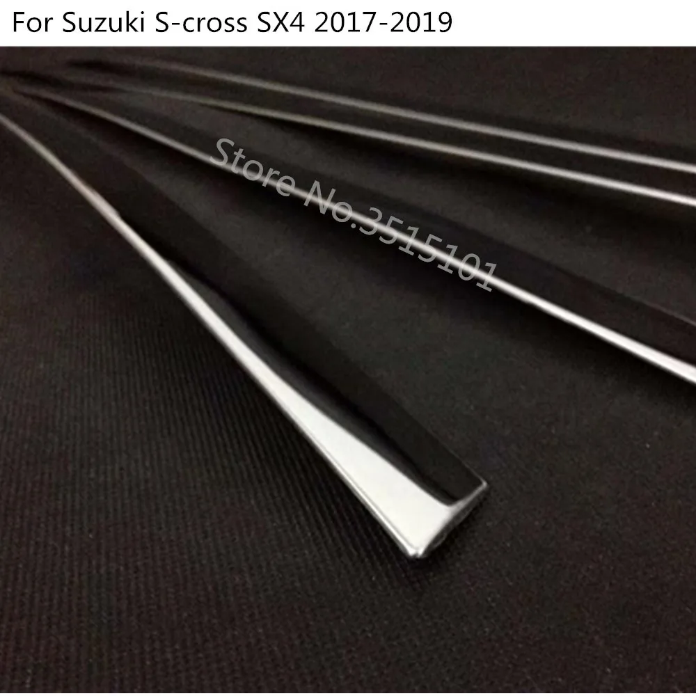 Для Suzuki S-Cross SX4 автомобильный Стайлинг крышка из нержавеющей стали Боковая дверь обшивка корпуса рамка палка полосы стример литье