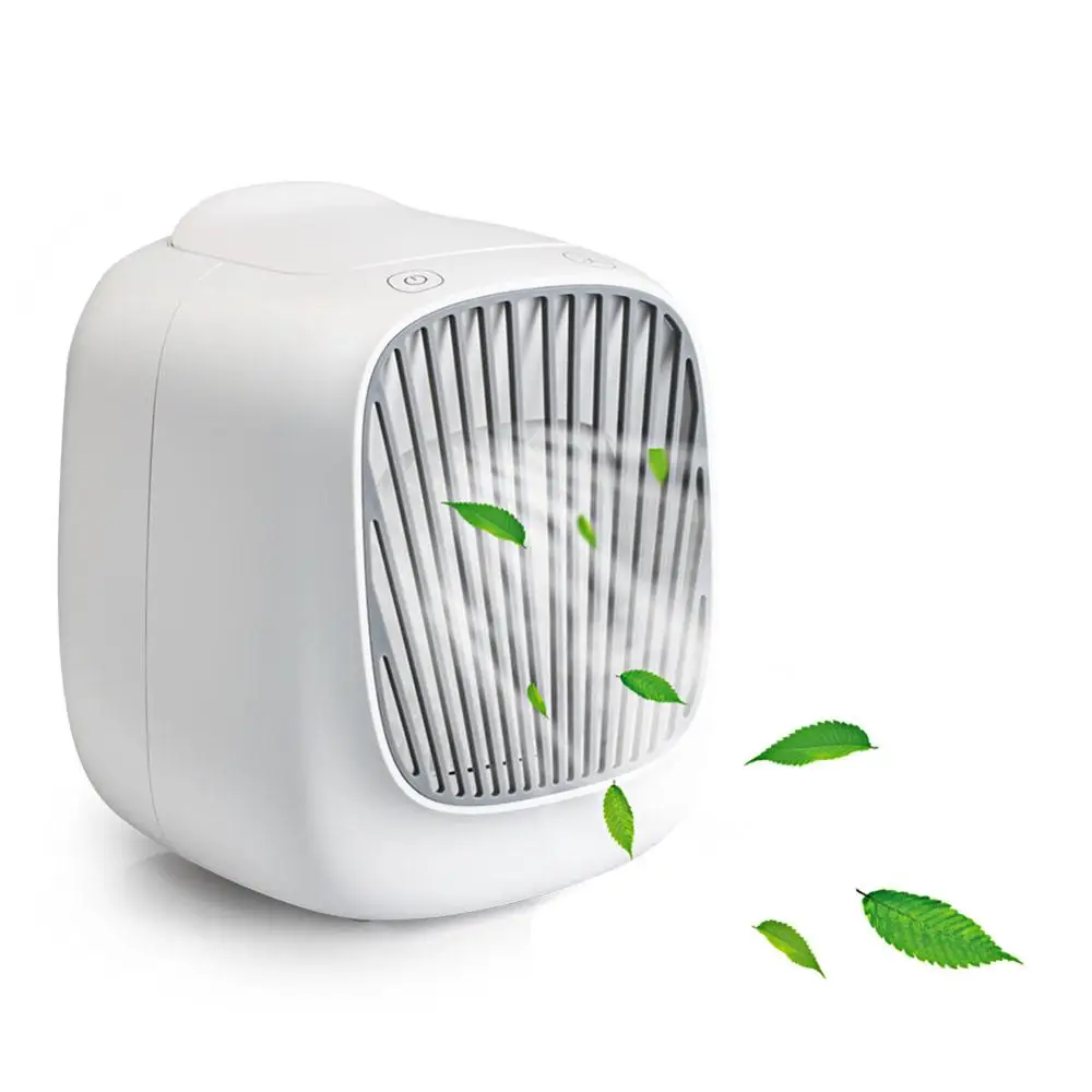 

Desktop Humidifier/Cooling/Misting 3 in 1 Air Conditioner Fan Device Noiseless Energy Saving 3-Speed USB Misting Fan Quiet