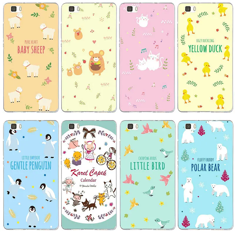 Cartoon Simplicity Lovely Animal Soft Case for Huawei P8 P9 P10 P20 P30 Lite Mate 10 Pro Y3 Y5 Y6 II Y7 Honor 6X 7X 9 Plus |