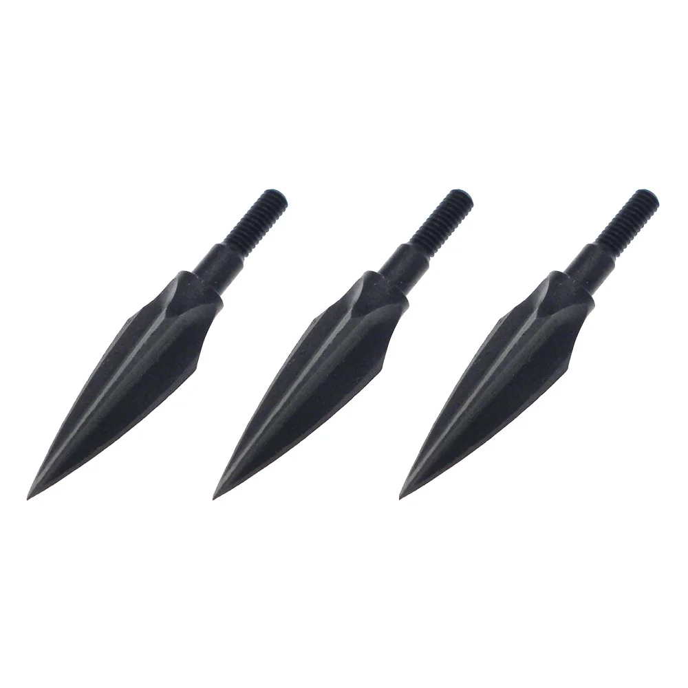 Type 2 (3pcs) 3 шт черные ивы Broadheads стрельба из лука углеродный стальной наконечник стрелы практические советы - Цвет: Type 2 (3pcs)
