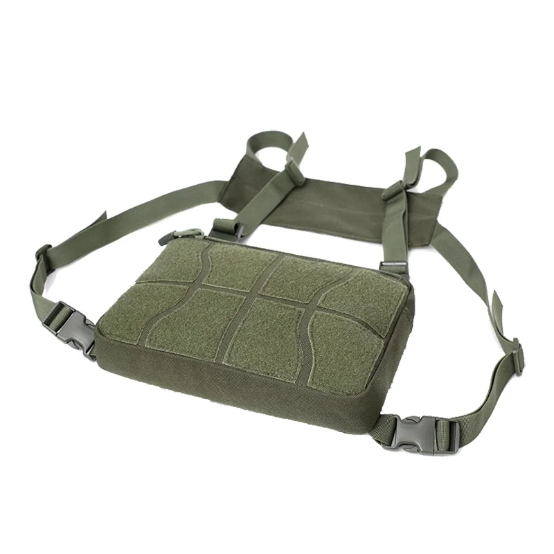 Nylon Tactical Chest Bag Adjustable Military Molle Pouch Shoulder Bag Men Outdoor Sport Hunting Camping Vest Bags Waist Packs