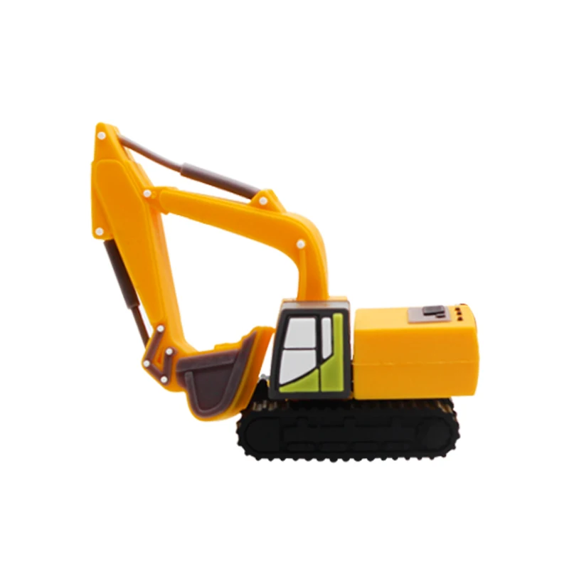 M3 Cartoon Animated Cool Truck Excavator Flash Drive 64GB 32GB 16GB 8GB Mini Navvy Memory Stick U Disk Pen Drive For PC - Цвет: M3