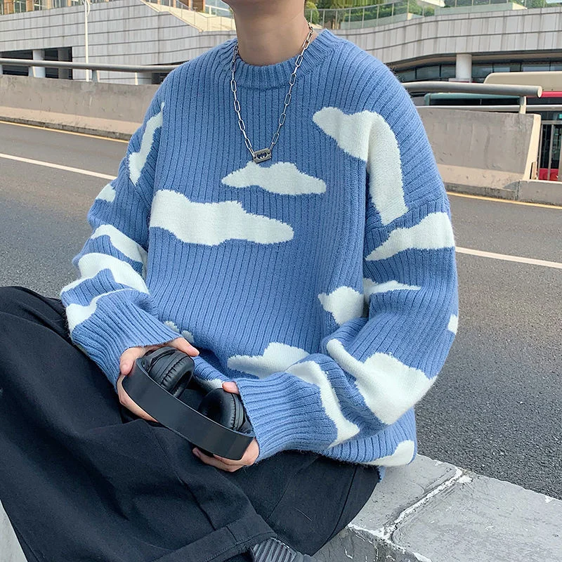 Autumn Winter Cloud Sweater Men Warm 