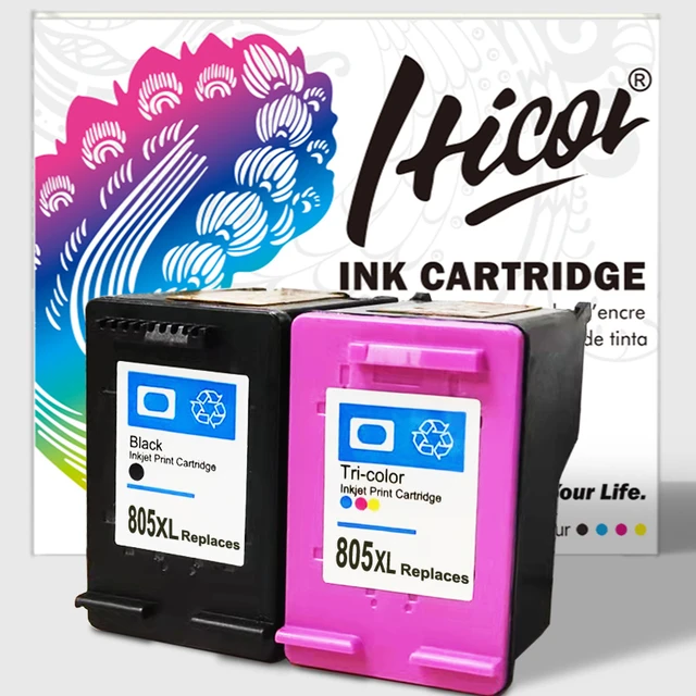 Hicor Remanufactured Ink Cartridge For HP 805 Muti-Pack Compatible for  Printer 1210 1212 2330 2332 2720 2721 2722 2723 2729 - AliExpress
