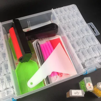 

5D Diamond Painting Tools and Accessories Kits Roller pen Clay Tray stylo Diamond Embroidery Tray Box sets