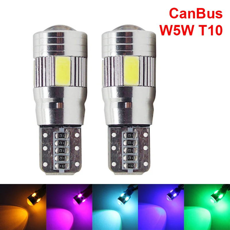 

2pcs Car Grill Clearance Turn Light T10 LED For Audi A3 A4 B8 A6 Q5 C7 8v B5 Mercedes Benz W203 W204 W205 W124 W212 AMG