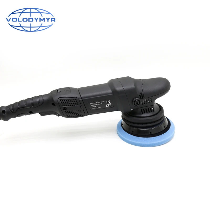 Volodymyr 900W Car Polishing Machine DA 5inch 15mm Orbit Dual Action Auto Polisher Variable Speed Sander Waxing Buffing Machine