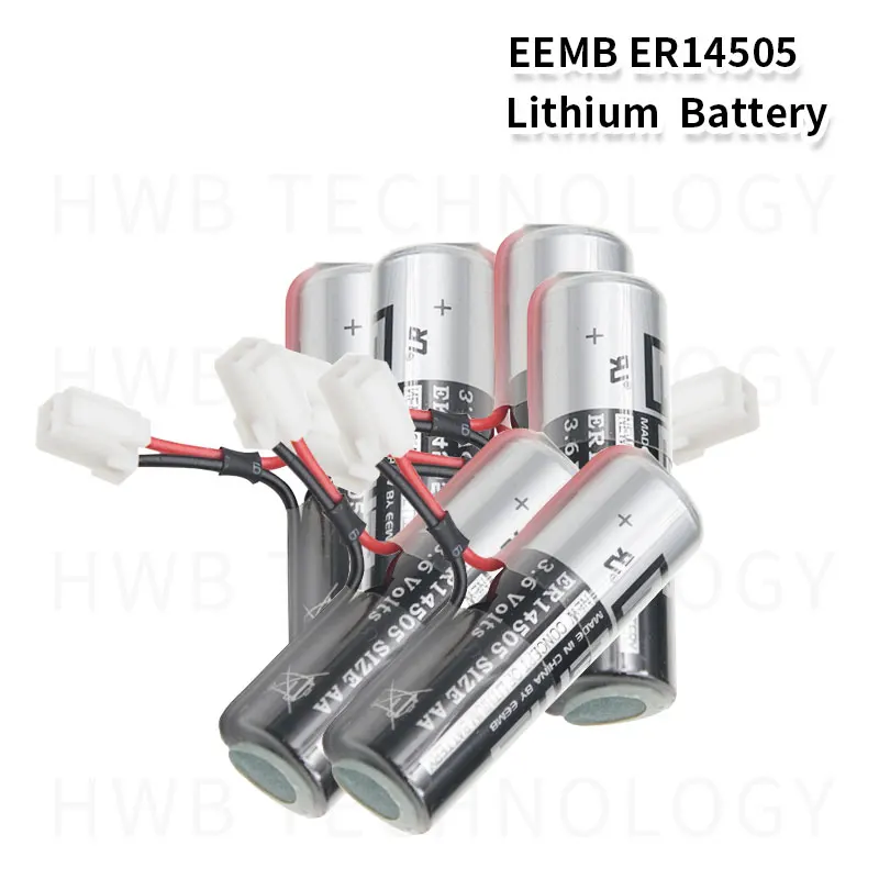 50pcs Brand New EEMB ER14505 AA 3.6V 2400mAh Lithium Battery Batteries with Plug Free Shipping | Электроника