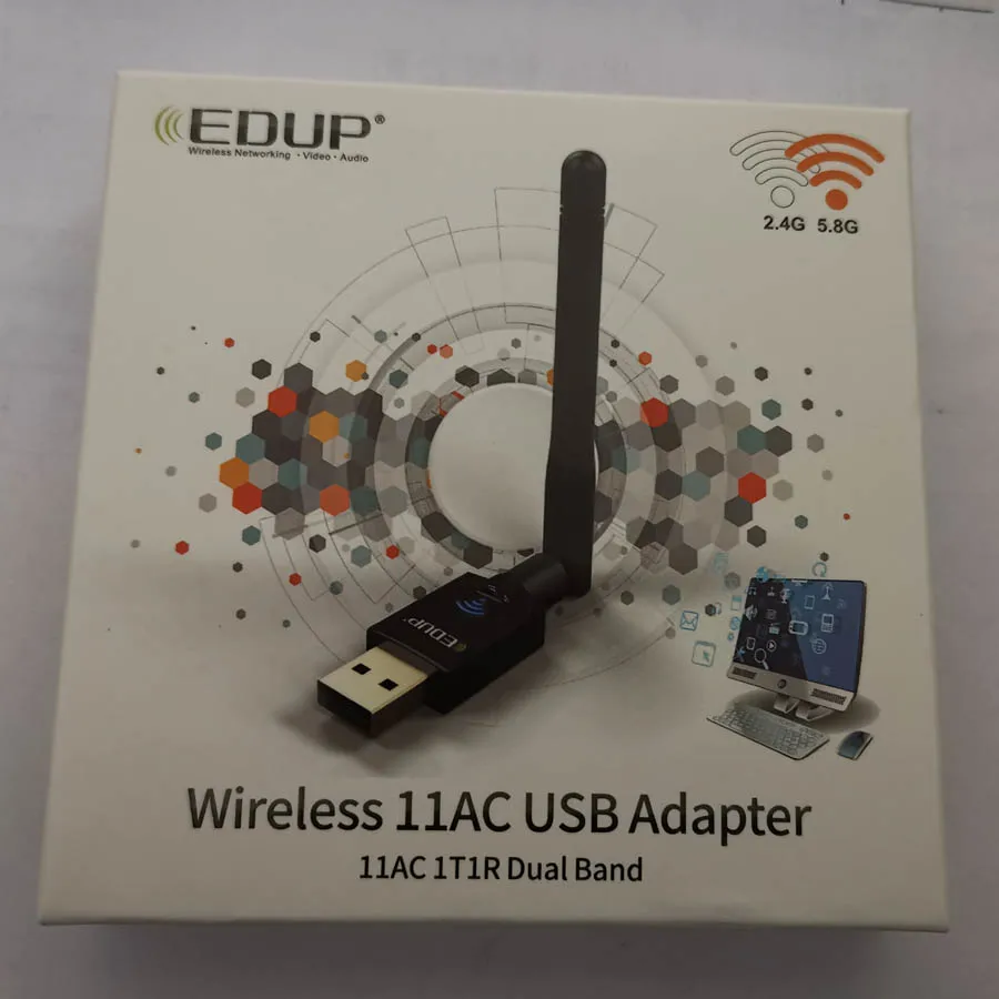 EDUP EP-DB1607 двухдиапазонный 2,4G/5,8 ghz беспроводной USB Wifi адаптер с 2dbi антенной 600 Мбит/с Wi-Fi ключ