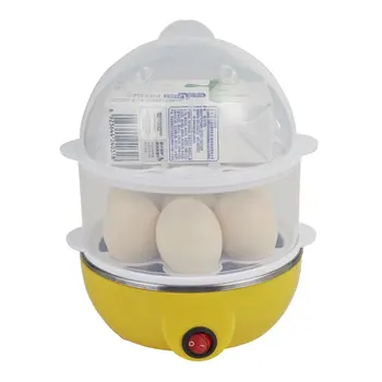 

Multifunctional Double Layers Electric Smart Egg Boiler Cooker Household Kitchen Cooking Tool Utensil Egg Steamer Poacher