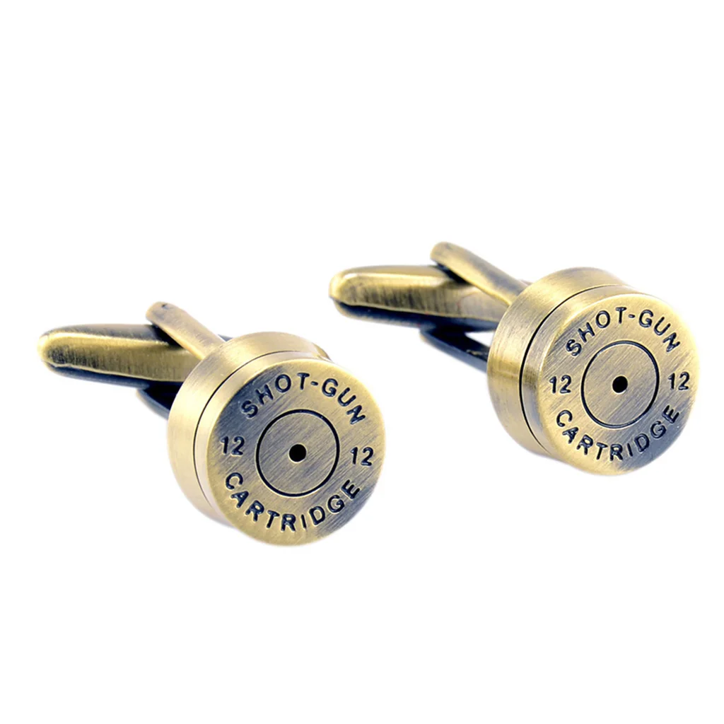Vintage Bullet Design Cufflinks Mens Shirt Business Cuff Link Wedding Gift