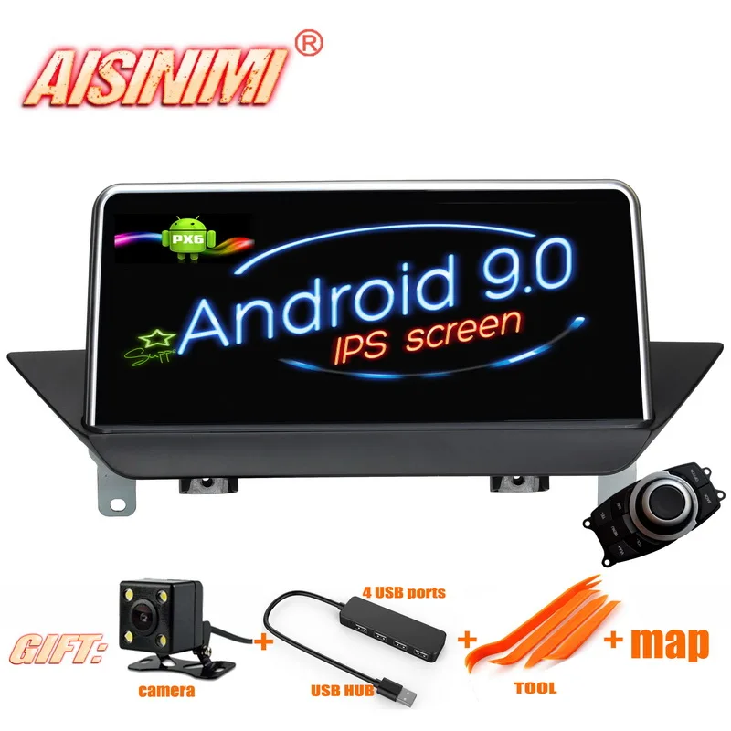 Flash Deal AISINIMI Android 9.0 CarPlayer FOR BMW X1 E84 (2009-2015) Without original screen/Supply with iDrive audio gps stereo all in one 0