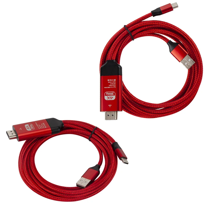 Type C USB C к HDMI HDTV зарядный кабель адаптер для samsung Galaxy Note8 S9 S8 Plus адаптер