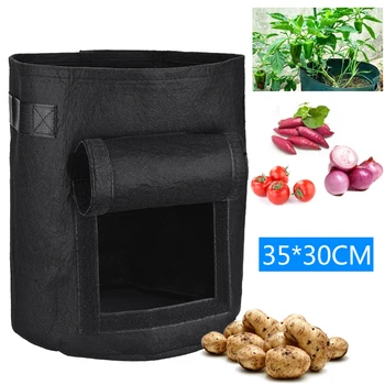 

New Vegetable Plant Planting Bags Grow Bag Potato Cultivation Garden Pot Planter Using In Home Garden Outdoor Places