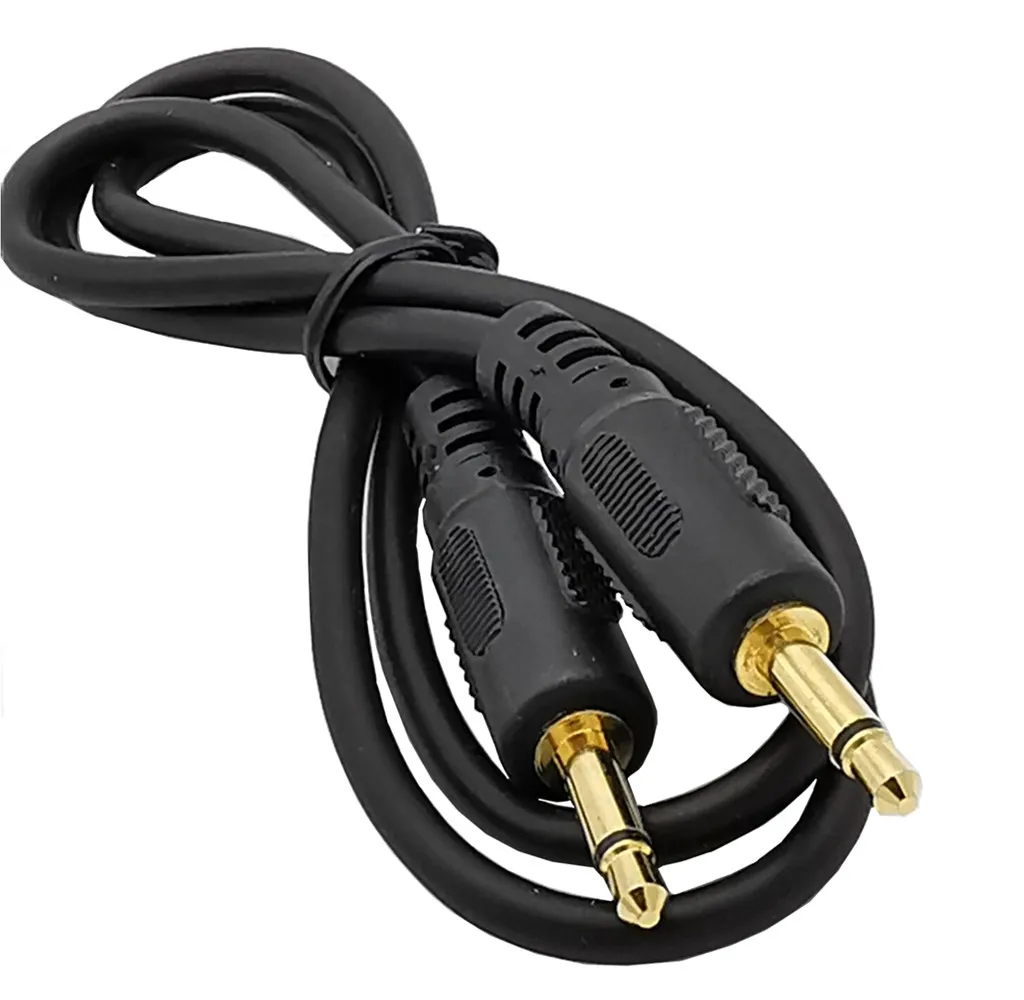 Câble Audio Connecteur RCA Mâle vers Connecteur(1,8M)(Lot de 2) Jack 3,5Mm  (1/8) Mâle Câble Jack Mono Monaural - Câble Audio pour Barre de Son et