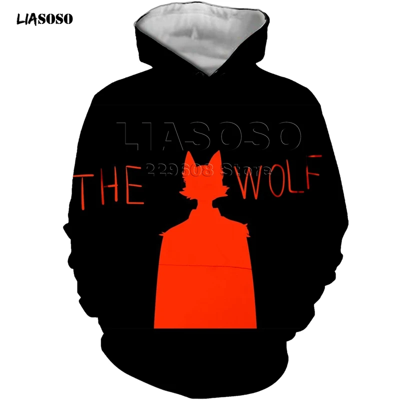 14 LIASOSO, новинка, Повседневный, 3D принт, для женщин, мужчин, BEASTARS, стильная толстовка, зимняя, толстовка, хип-хоп, пуловер, BEASTARS, Harajuku, толстовка, пуловер - Цвет: 14