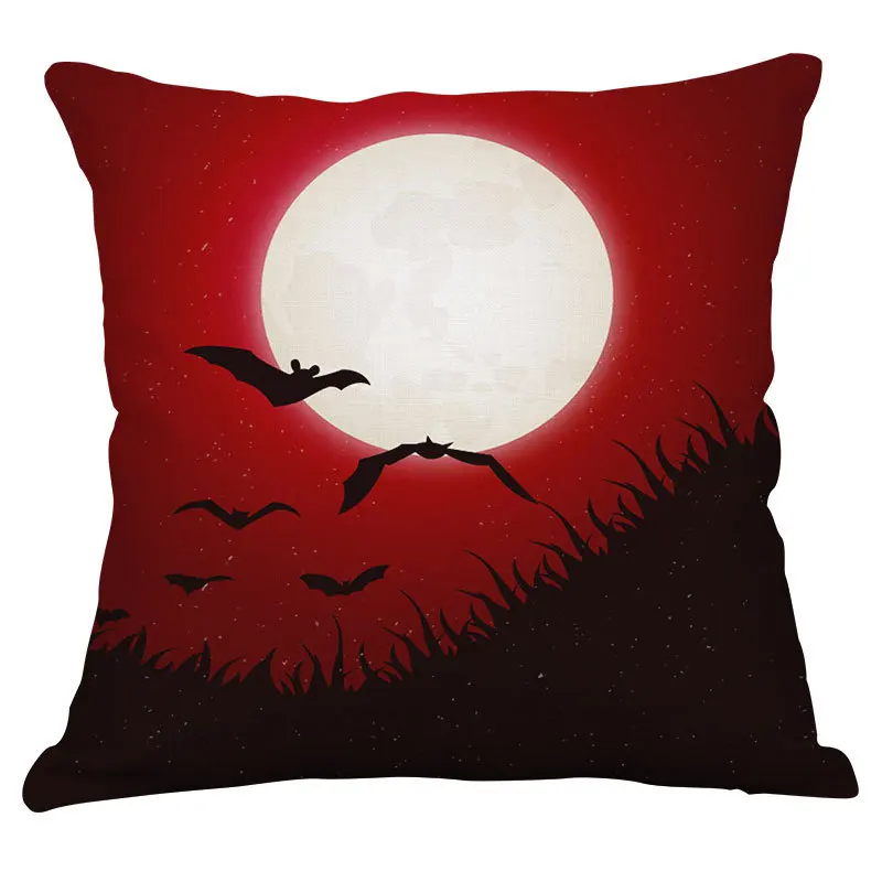 Hopomoon Set Di 4 Federe Per Cuscino Per Halloween, 45 X 45