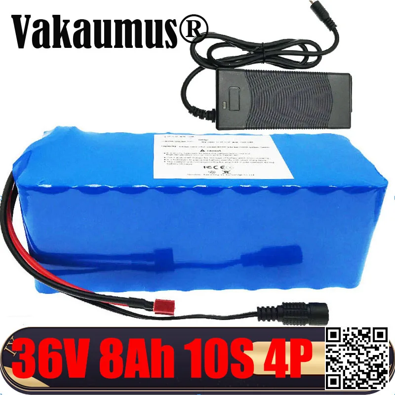 

36V Li-ion Battery Pack 15A BMS 8Ah 500W T 2000mAh/cell High Power and Capacity for Motorcycle Electric Car Bicycle+42V Charger