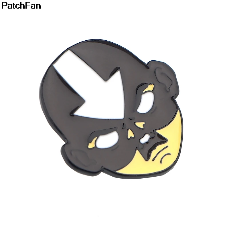 Patchfan Аватар цинковый галстук мультфильм забавные булавки броши для рюкзака, одежды для мужчин и женщин шляпа Декоративные значки медали A2488