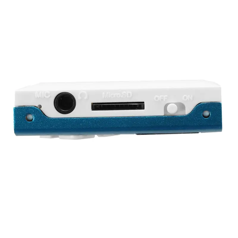 USB разъем ЖК-экран мини MP3-плеер 32 ГБ Micro SD TF(синий