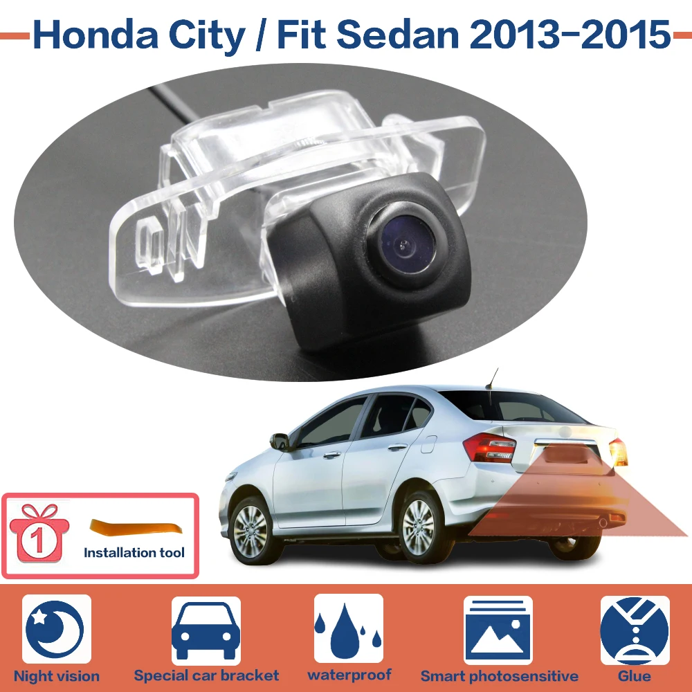 

Auto For Honda City /Fit Sedan 2013-2015 HD Night Vision Waterproof Backup Car Reversing Parking Camera