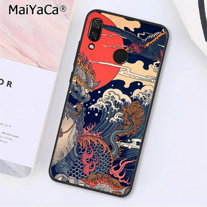 MaiYaCa kiyo-e японский стиль художественный чехол для телефона для Xiaomi Redmi4X 6A S2 Go Redmi 5 5Plus Note4 Note5 7 Note6Pro