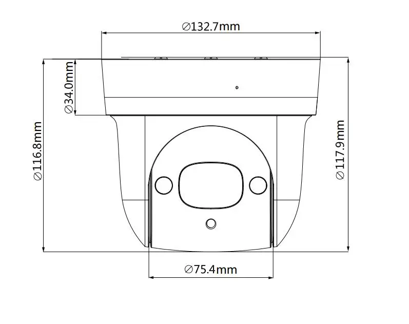 Dahua,, SD29204T-GN-W, 2MP, 1080 P, 4X, оптический зум, PTZ, WiFi, сетевая IP камера, CCTV, 30 м, ночное видение, беспроводная, WDR ICR DNR IVS