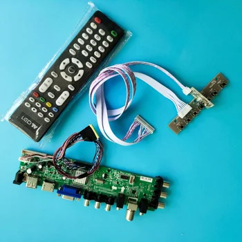

Kit For LP133WH2-TLE1/LP133WH2-TLA3 1366X768 Panel DVB-T2 screen controller board LED USB VGA TV HDMI AV Signal digital remote