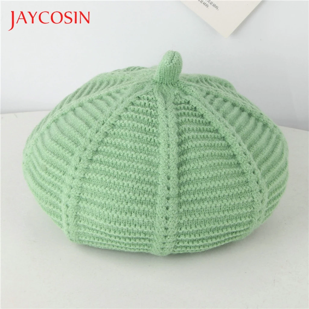 JAYCOSIN/новая зимняя детская шапка для маленьких мальчиков и девочек мягкая теплая шапка вязаная крючком вязаная шапка в полоску для детей вязаная шапка с тыквой берет