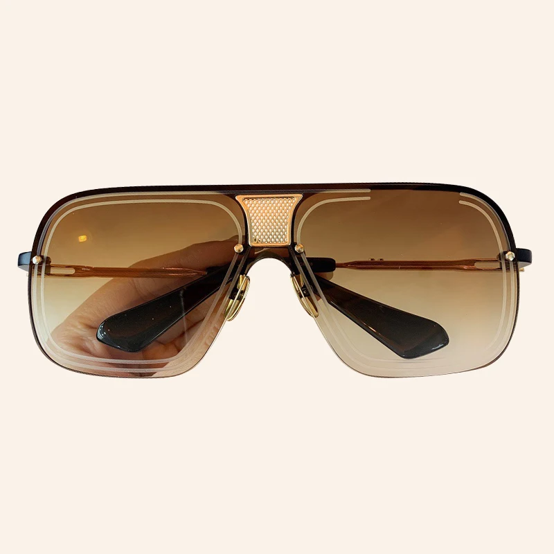 Винтажные зеркальные солнцезащитные очки для мужчин, высокое качество, винтажные Квадратные Солнцезащитные очки для мужчин