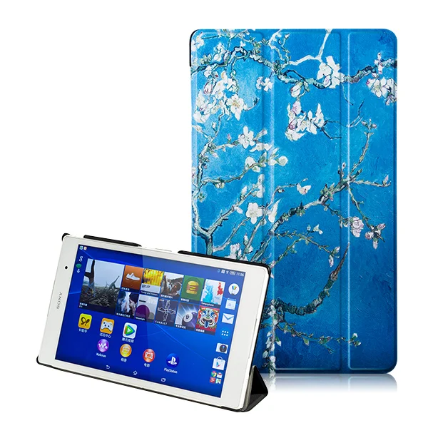Магнитный смарт-чехол для sony Z3 compact tablet чехол для sony Xperia Z3 Compact tablet 8 дюймов capa пленка ручка - Цвет: SYZ3 SY MH