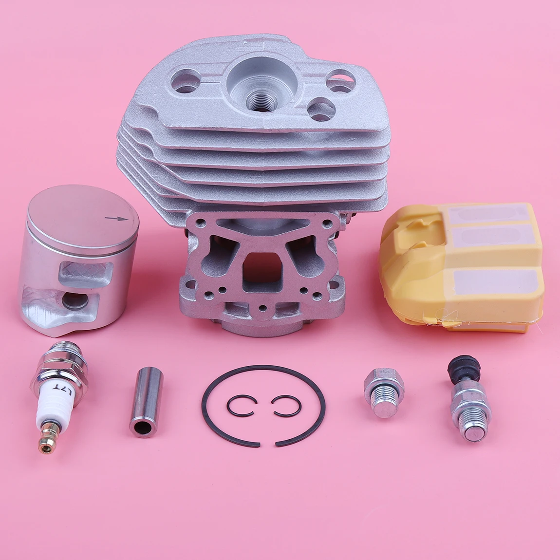 Filtro Aria Pistone Cilindro Per Motosega Husqvarna 545 550Xp Jonsered Cc2252 W Anello Valvola Di Decompressione Candela