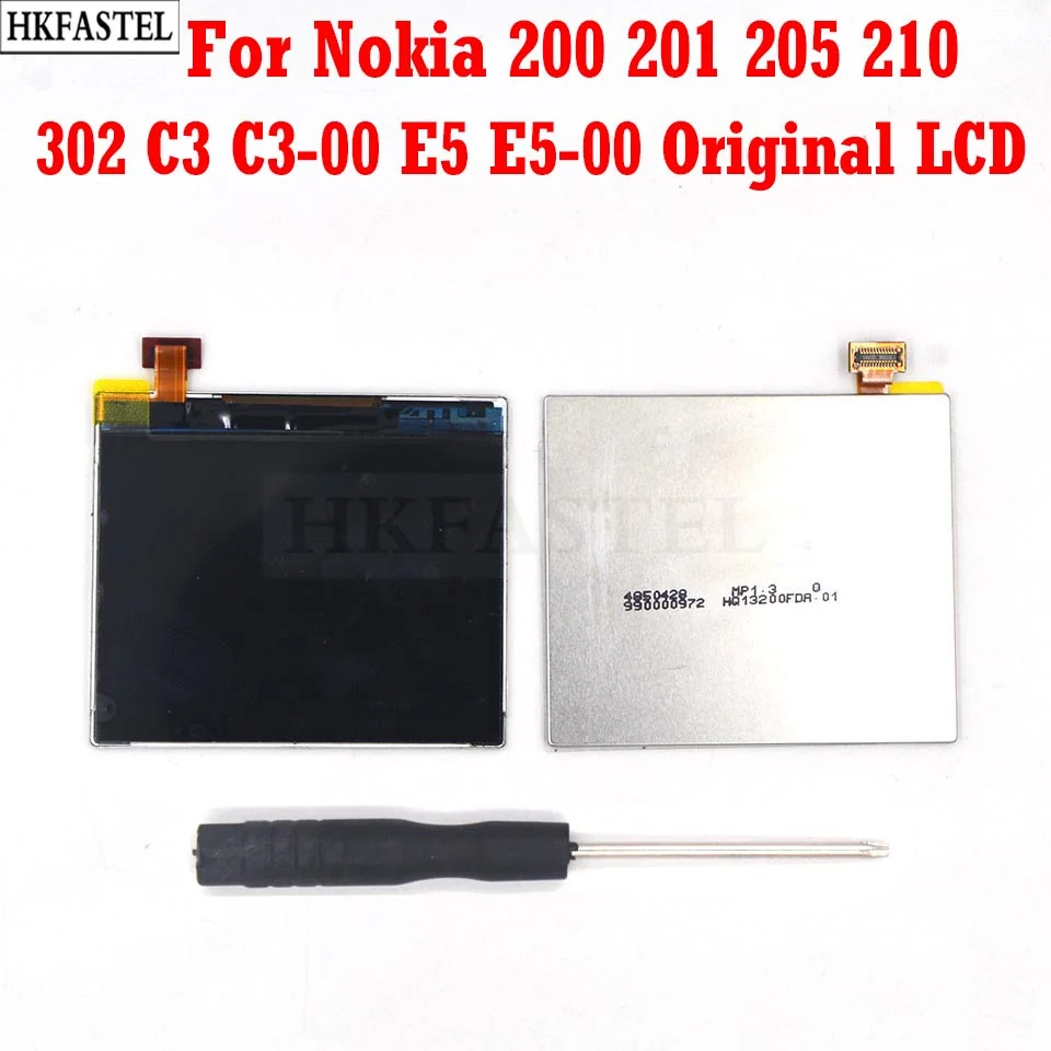 Оригинальный ЖК дисплей HKFASTEL для Nokia Asha 200 201 205 210 302 C3 00 E5 замены экрана с