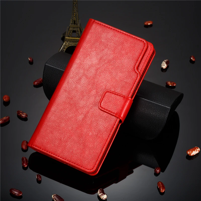 Роскошный чехол A3 на магните С Откидывающейся Крышкой для samsung Galaxy A3 A5, кожаный чехол-бумажник в стиле ретро с отделением для карт и подставкой - Цвет: Красный