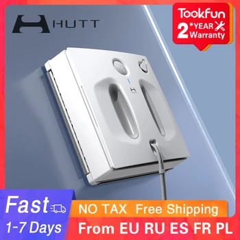 شراءآلة تنظيف النوافذ الكهربائية الذكية المُخططة بشكل سريع والآمنة من شركة HUTT W66 مُنظف نوافذ روبوت للمنزل