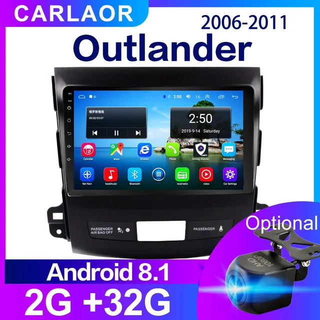 $108.94 Car Android Multimedia Player For Mitsubishi Outlander xl 2 2005 2006 -2011 2 Din Radio Audio GPS 2Din Navi WIFI 4G SIM 2GB 32GB