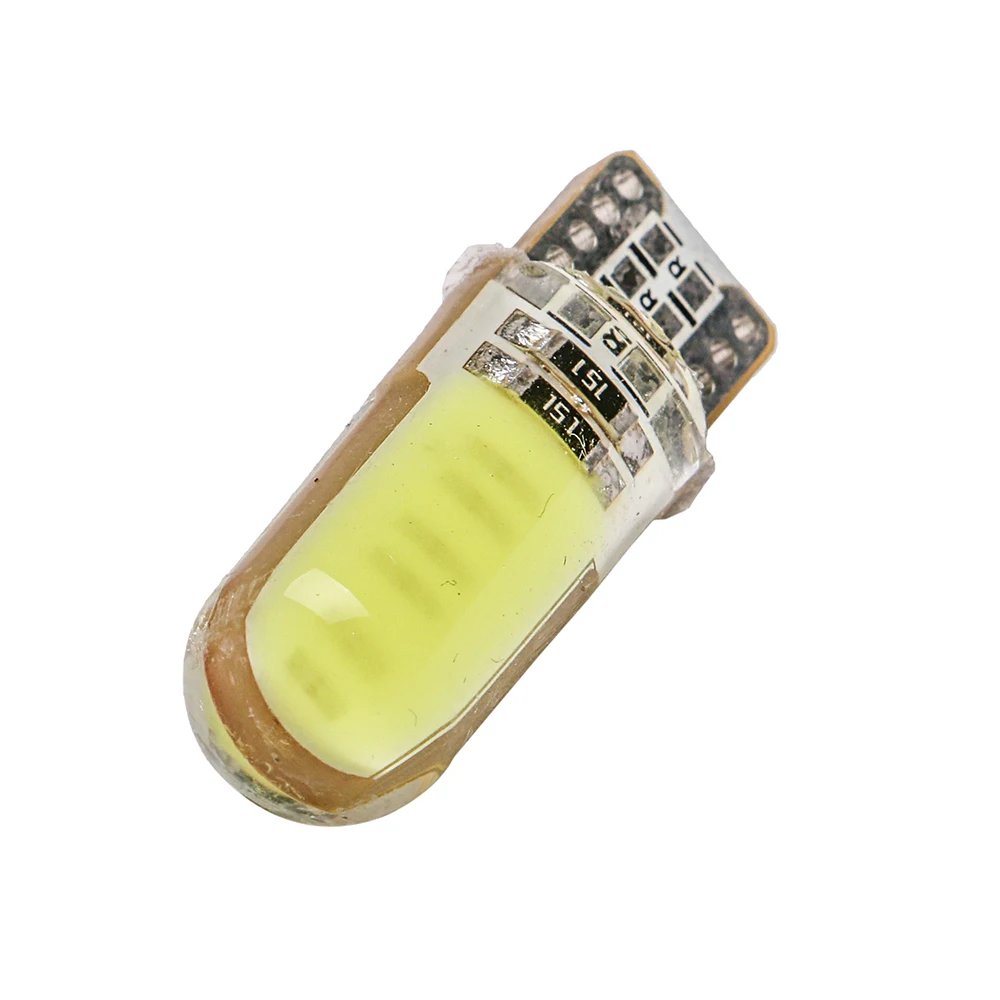 2X T10 W5W светодиодный 194 COB силиконовый корпус светильник s Автомобильная боковая