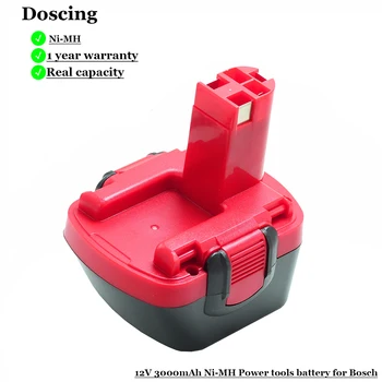 

Doscing For Bosch 12V 3000mah PSR 1200 Rechargeable battery GSR AHS GSB GSR 12 VE-2 BAT043 BAT045 BAT046 BAT049 BAT120 BAT139