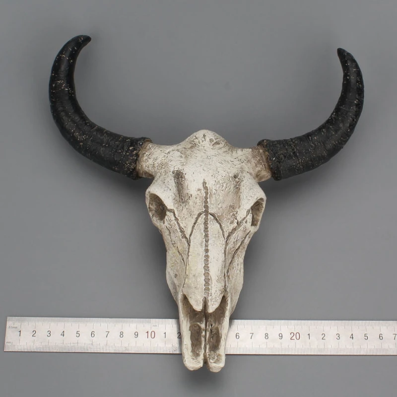Смола Longhorn корова череп голова настенный Декор 3D животное дикая природа