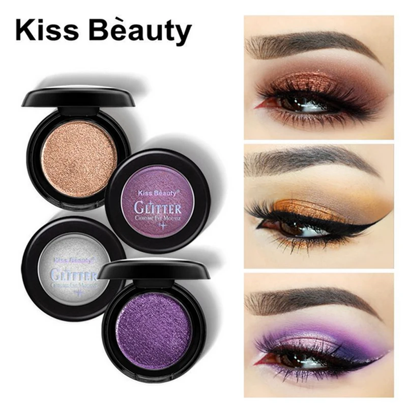 Kissbeauty12 цветные монохромные тени для век жемчужные матовые осветляющие пудры тени для век лоток