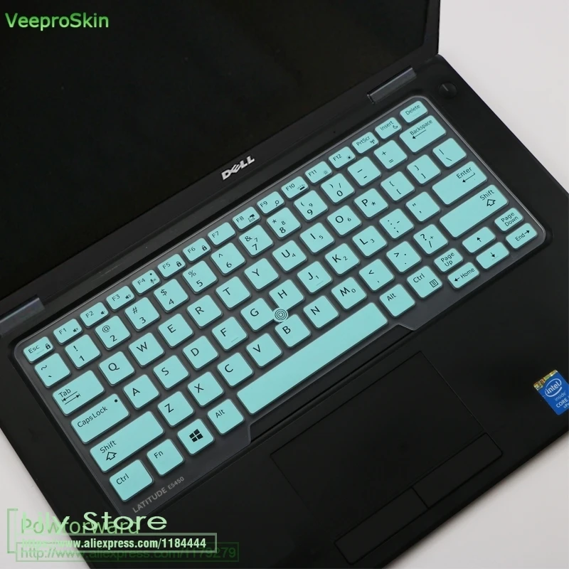 whiteblue Для DELL laitiude E7450 E5450 E5470 E5470 E7350 E3440 E3350 14-7480 14 дюймов Клавиатура для ноутбука чехол защитный чехол - Цвет: whiteblue