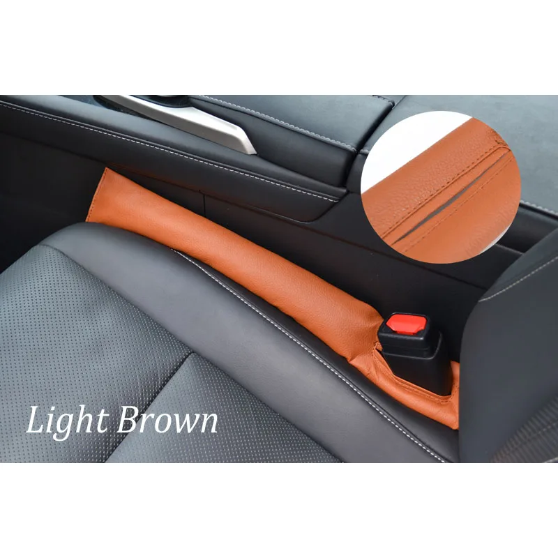 BROWN Подходит для- TOYOTA HIGHLANDER KLUGER SEAT зазор пробка Герметичная прокладка наполнителя коврик подушка аксессуары - Название цвета: BROWN