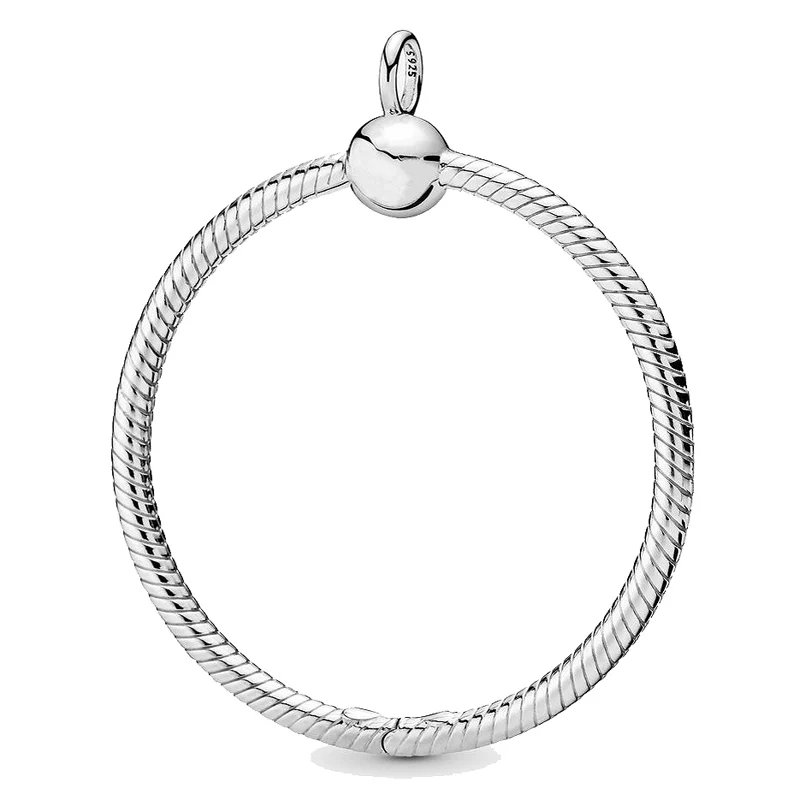 Moments серебряный маленький средний и большой O ожерелье подвеска Подходит Pandora браслет бусины из стерлингового серебра 925 Шарм DIY ювелирные изделия
