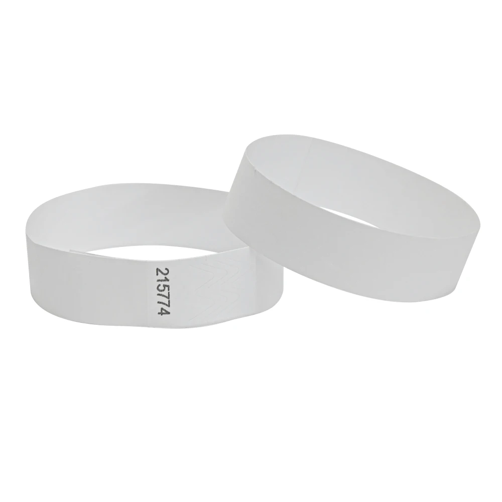 Solid White Color 3/4 inch Tyvek Wristbands Suitable for Parties Events 500 piece | Дом и сад